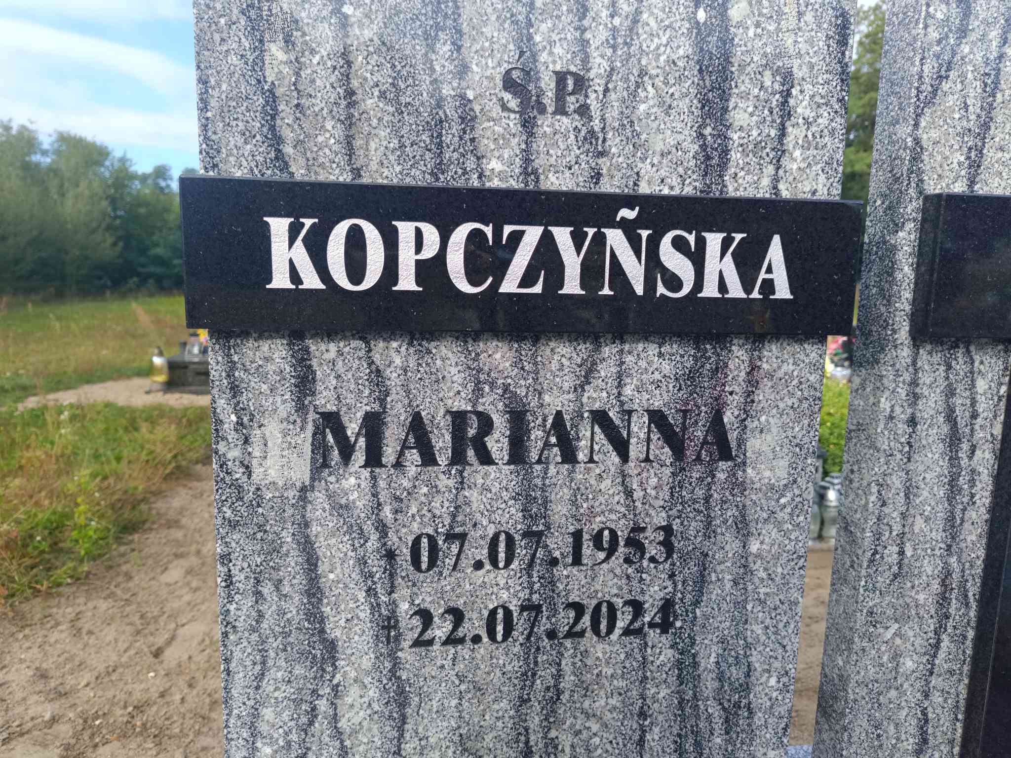 Grób Marianna Kopczyńska